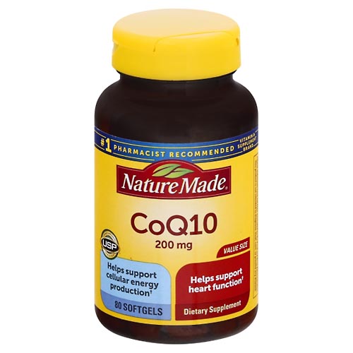 Image for Nature Made CoQ10, 200 mg, Softgels, Value Size,80ea from PAX PHARMACY