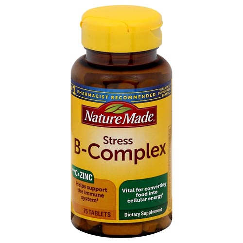Image for Nature Made B-Complex, Stress, Tablets,75ea from PAX PHARMACY
