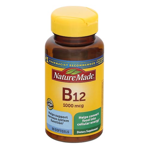 Image for Nature Made Vitamin B12, 1000 mcg, Softgels,90ea from PAX PHARMACY