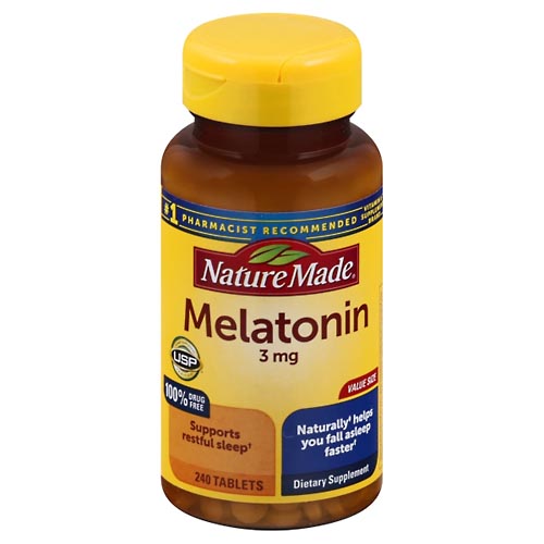 Image for Nature Made Melatonin, 3 mg, Tablets, Value Size,240ea from PAX PHARMACY