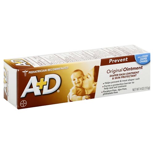 Image for A+D Diaper Rash Ointment & Skin Protectant, Original Ointment,4oz from PAX PHARMACY