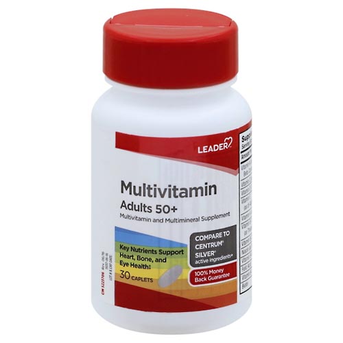 Image for Leader Multivitamin, Adults 50+, Caplets,30ea from PAX PHARMACY