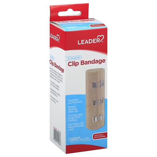 Image for Leader Clip Bandage, Elastic, 6 Inch,1ea from PAX PHARMACY