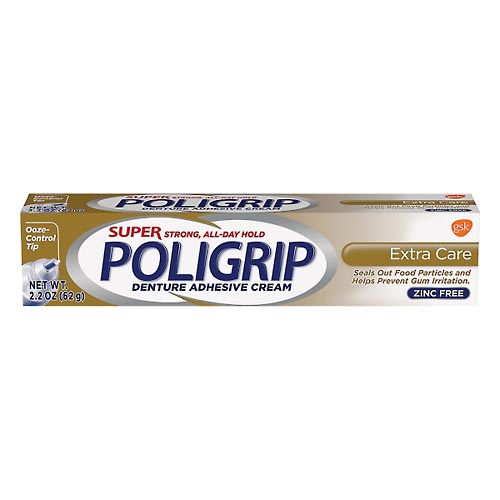 Image for Poligrip Denture Adhesive Cream, Extra Care,2.2oz from PAX PHARMACY