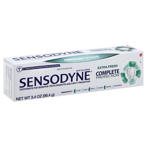 Image for Sensodyne Toothpaste, with Fluoride, Complete Protection, Extra Fresh,3.4oz from PAX PHARMACY