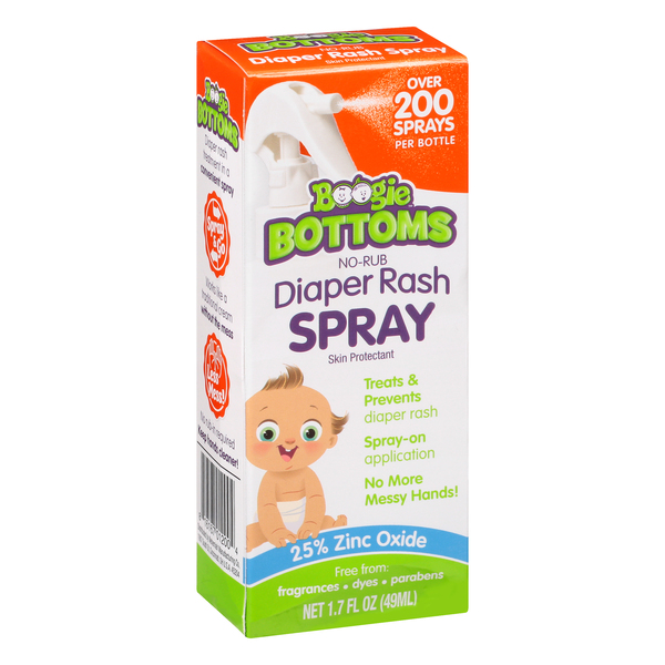 Image for Boogie Bottoms Diaper Rash Spray, No-Rub,1.7oz from PAX PHARMACY